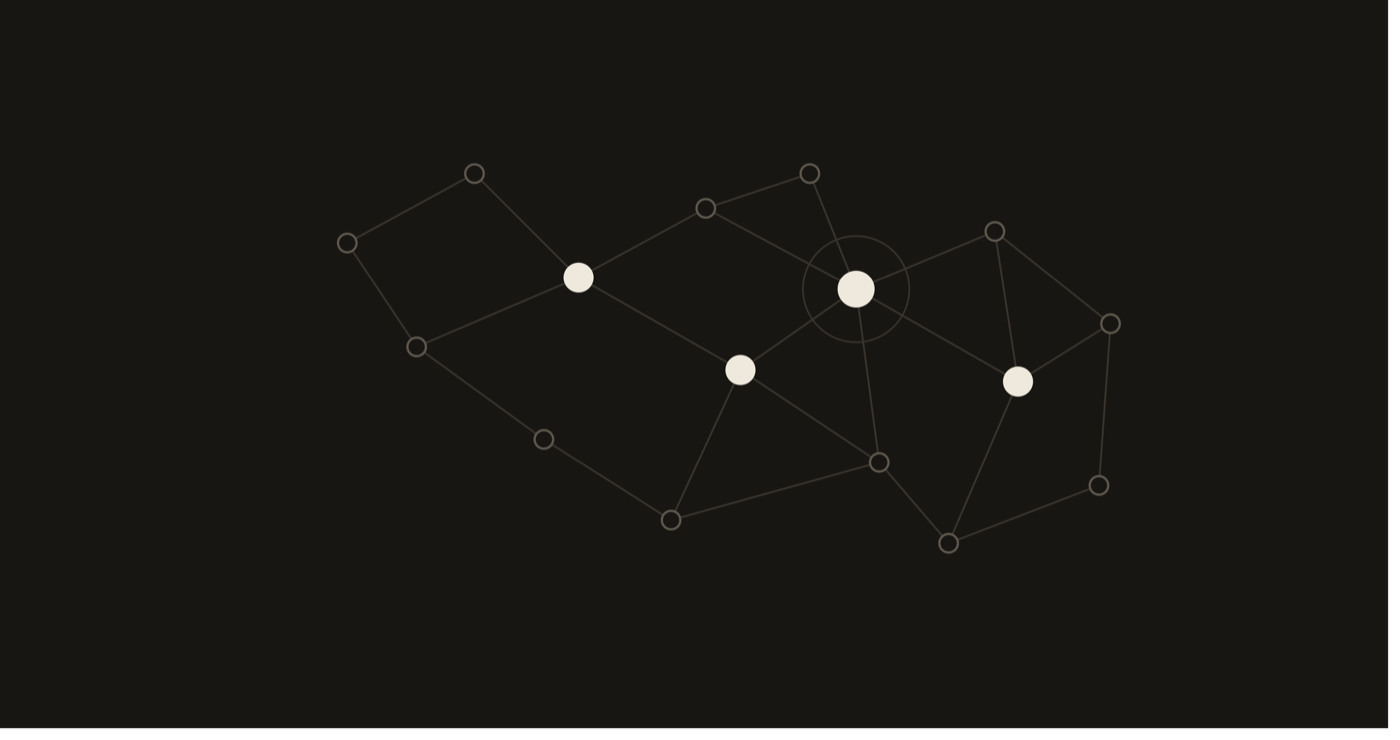 Node graph illustration representing the Open Knowledge Format structure